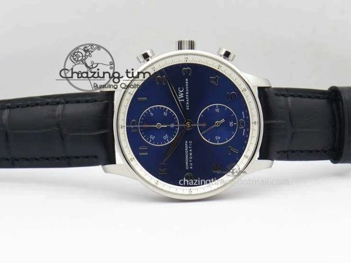 MIROTIME 0410 Portuguese Chrono IW371432 “Laureus” ZF 1:1 Best Edition On Black Leather Strap A79350 (Slim Movement) WaterResistant 7262